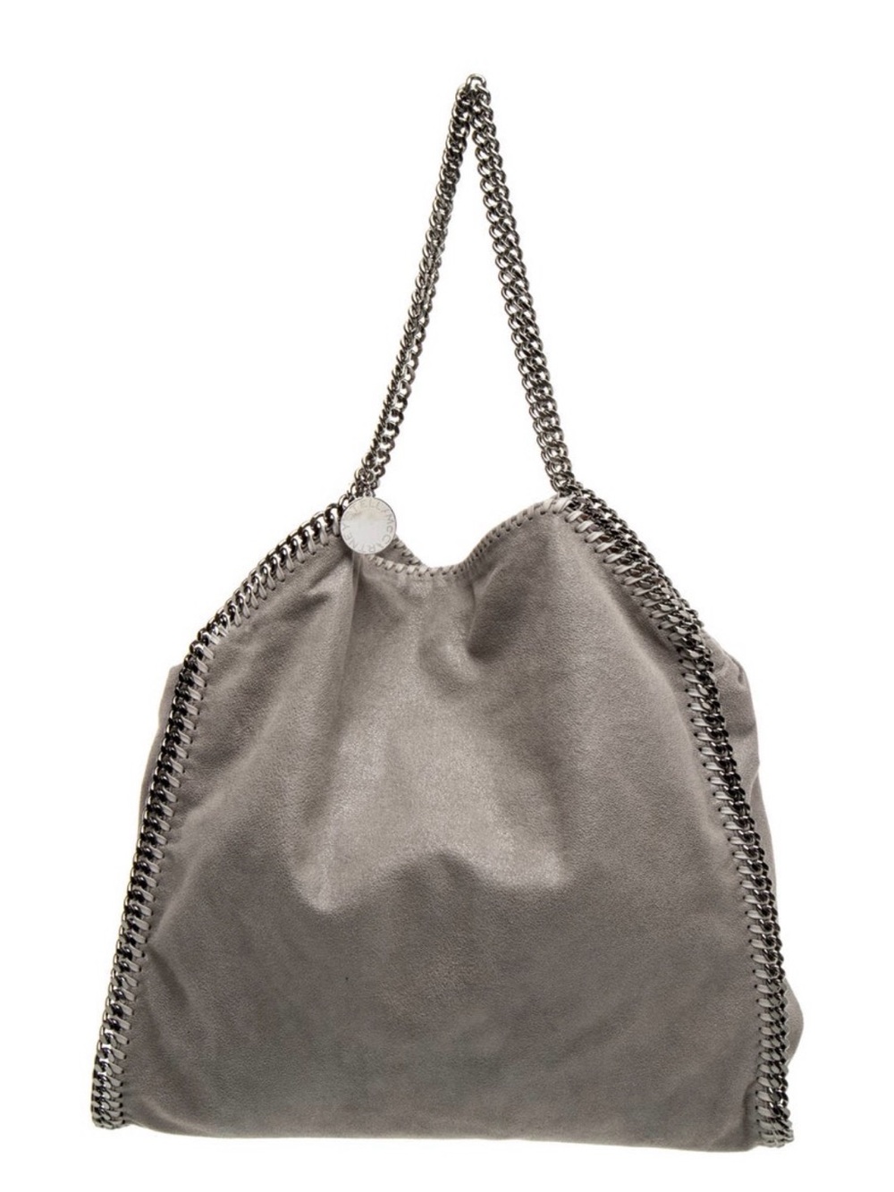 Stella McCartney Falabella Large tote Gray Chain-Trim Tote Bag